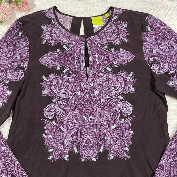 Craig Taylor Emily Fit for an Aristocrat Paisley Purple Blouse - Picture 4 of 9